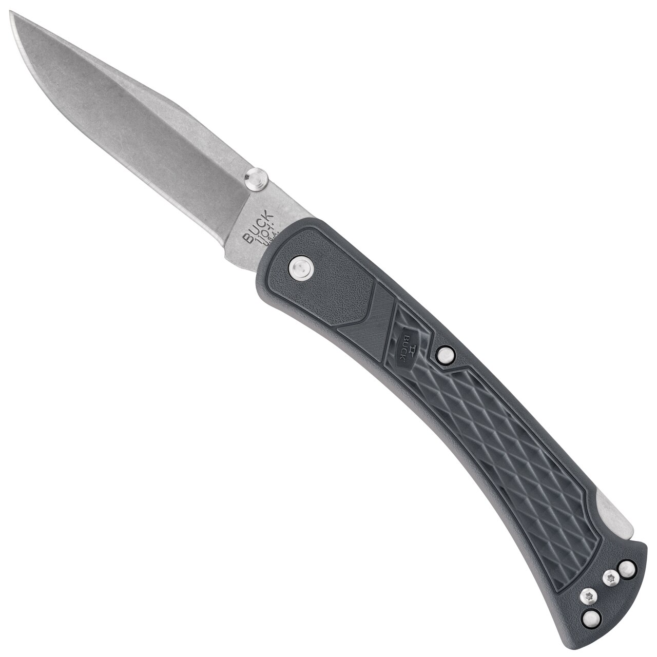 Buck 110 Grey Slim Hunter Select Knife.