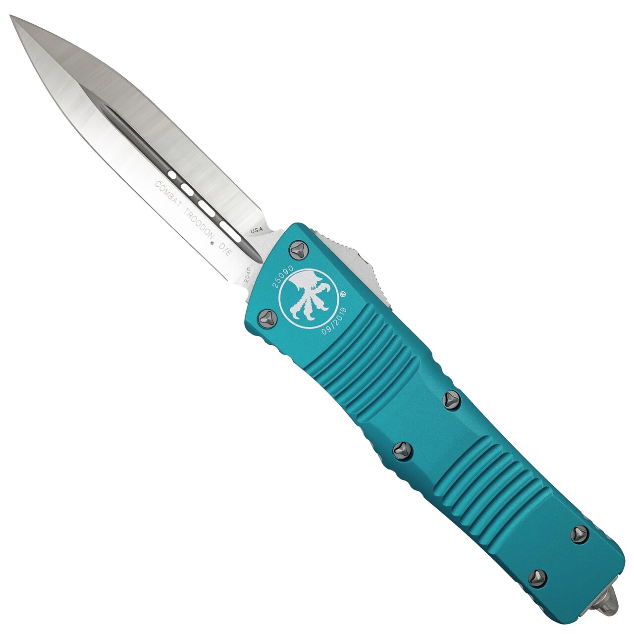 Microtech Turquoise Combat Troodon, Satin Dagger